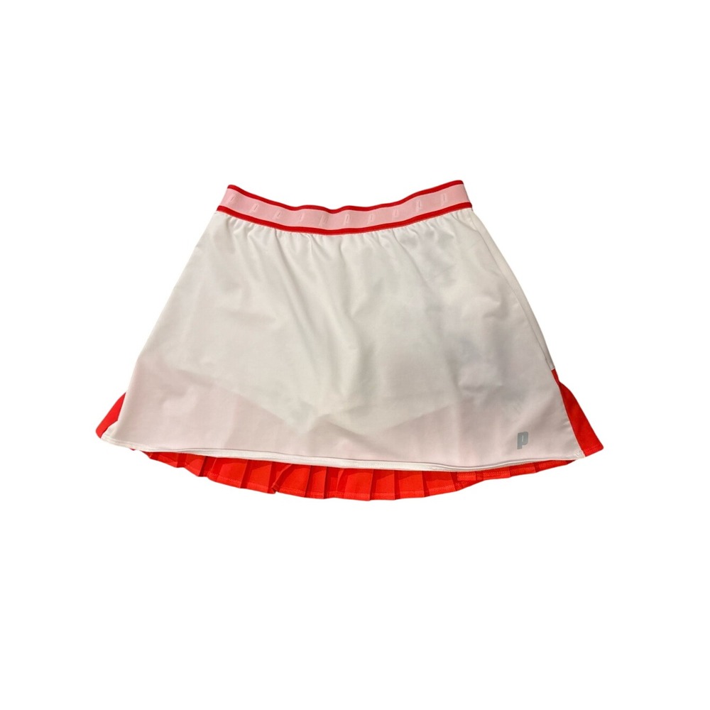 Prince‎ White Skirt with Coral Accents